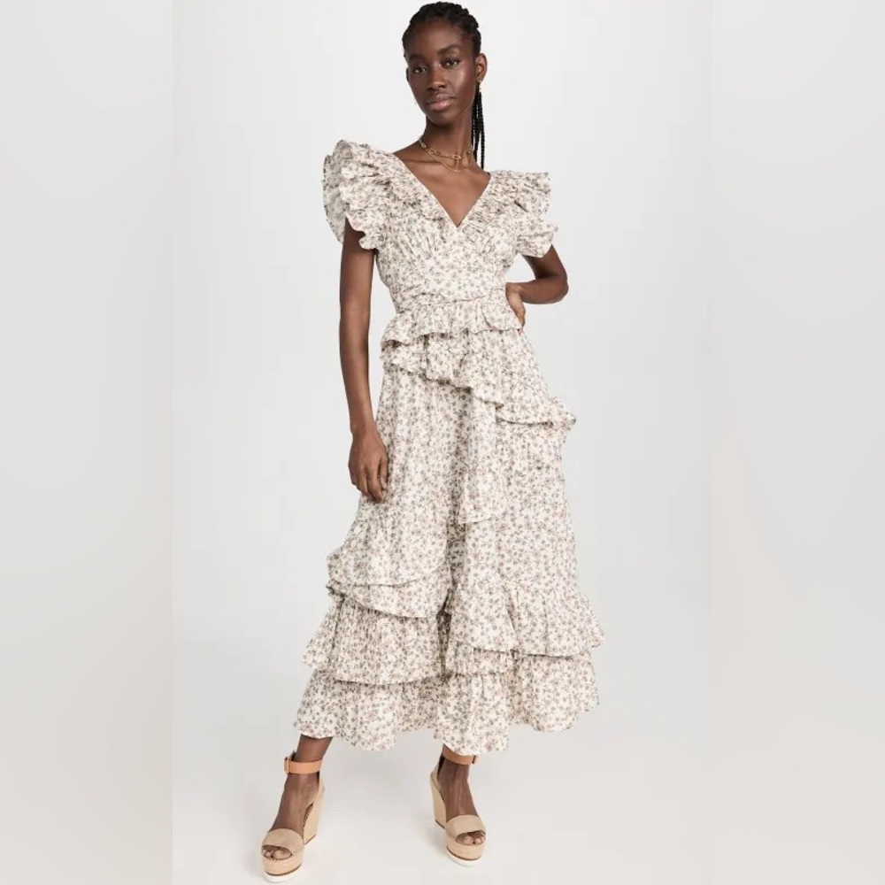 En Saison Maxi Backless Floral Dress